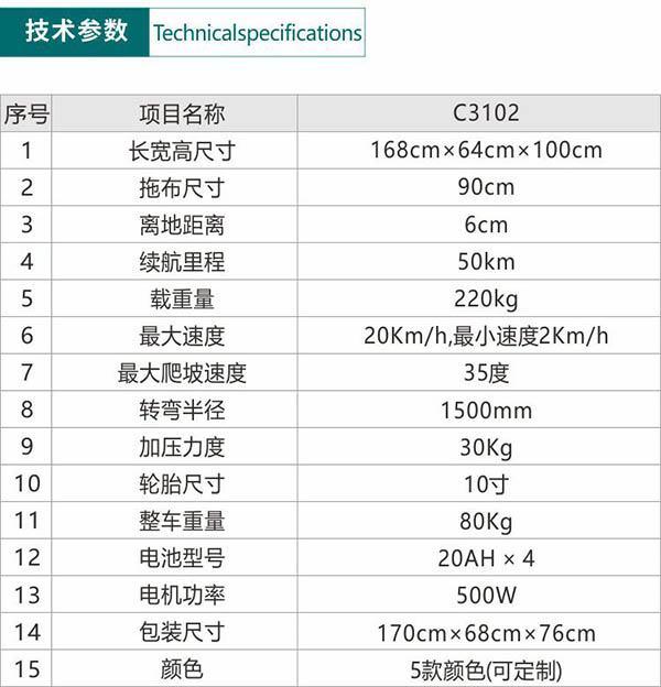 电动阿里尘推车C3102